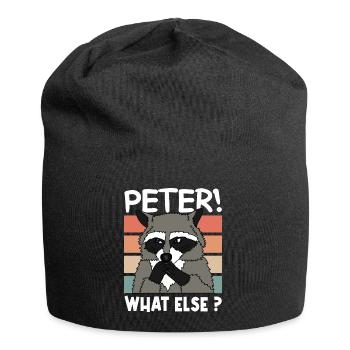 RACCOON RACOON PETER Christmas Gift - Jersey Beanie - black - Front