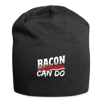 Speck Schinken Eier Schwein - Jersey-Beanie - Schwarz - Vorne