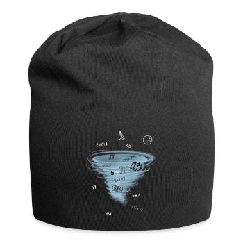 Math Lesson Mathematics Math Problem Solution - Jersey Beanie - black - Front