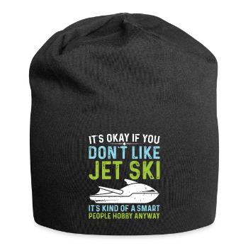 It's okay if you don't jet ski - Jersey Beanie - black - Front