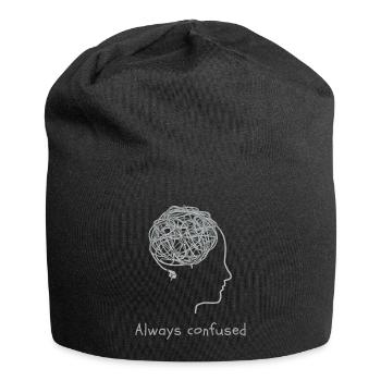 Always confused - Jersey Beanie - black - Front