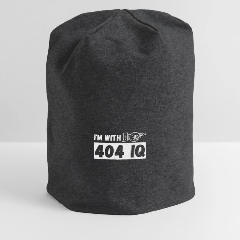 I'm with Stupid 404 Error Programmer Coding Jersey-Beanie