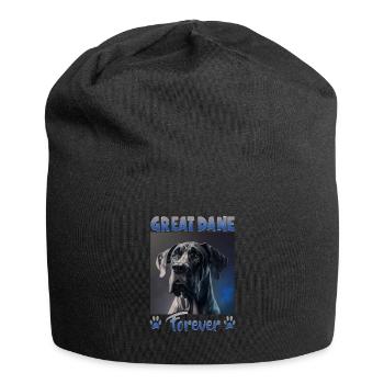 Hunde Spruch Deutsche Dogge für Hundeliebhaber - Jersey-Beanie - Schwarz - Vorne