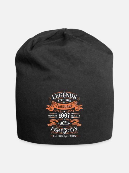 Les Légendes Sont Nées En Février 1997 Cadeau - Bonnet en jersey - noir
