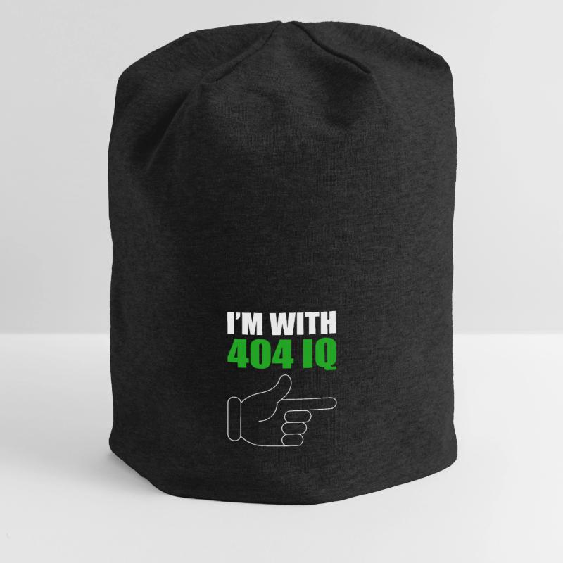 I'm with Stupid 404 Error Programmer Coding Jersey-Beanie