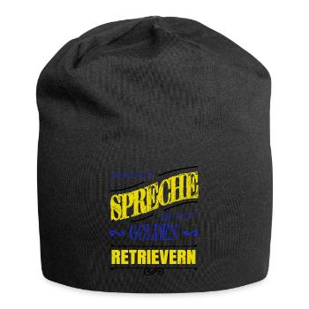 bday geburtstagsgeschenk chihuahua tier - Jersey-Beanie - Schwarz - Vorne