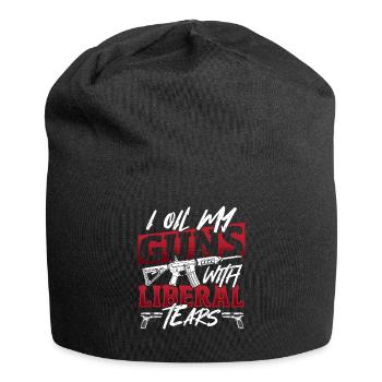 Oil Guns With Liberal Tear 2nd Amendment Gun Right - Jersey Beanie - black - Front