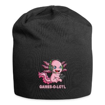 Jeux Jeux Jouer Axolotl Newt Jeux O Lotl - Bonnet en jersey - noir - Devant