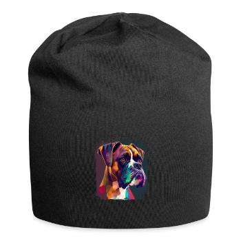 Dog Saying Boxer Design for Dog Lovers - Jersey Beanie - black - Front
