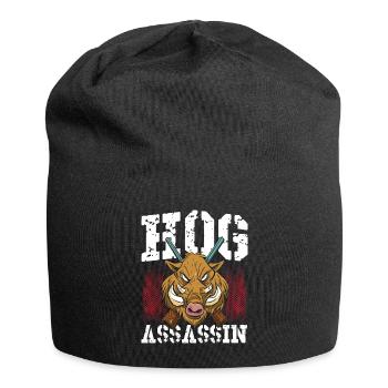 Hog Assassin Hog Hunting Wild Boar Hunter - Jersey Beanie - black - Front