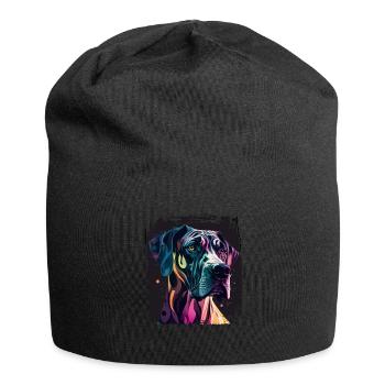 Chien disant Dogue allemand pour les amoureux des chiens - Bonnet en jersey - noir - Devant