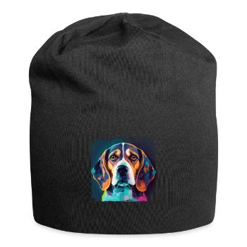 Dog Saying Beagle Design pour les amoureux des chiens - Bonnet en jersey - noir - Devant