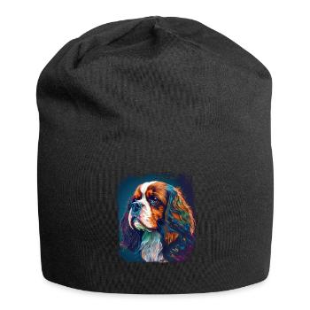 Hunde Spruch Cavalier Spaniel für Hundeliebhaber - Jersey-Beanie - Schwarz - Vorne