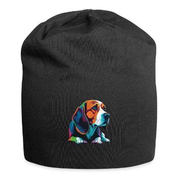 Dog Saying Beagle Design pour les amoureux des chiens - Bonnet en jersey - noir - Devant