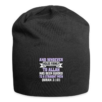 Versets coraniques L’islam cite les textes musulmans du Ramadan - Bonnet en jersey - noir - Devant