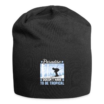 Skifahrer Paradise doesn't have to be tropical Ski - Jersey-Beanie - Schwarz - Vorne