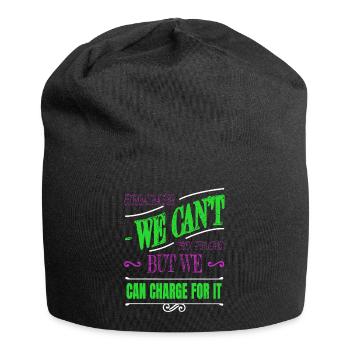 programming gift ethical fingers fun - Jersey-Beanie - Schwarz - Vorne