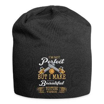 I'm not perfect, but - Jersey Beanie - black - Front