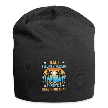 Bali Indonesien Strandurlaub am Meer - Jersey-Beanie - Schwarz - Vorne