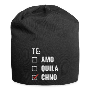 Te Amo Tequila Techno Rave Festival Electro Raver - Jersey-Beanie - Schwarz - Vorne