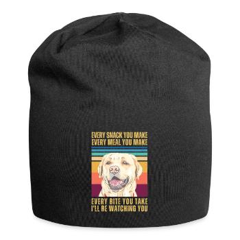 BEOBACHTEN VON RETRIEVER - Jersey-Beanie - Schwarz - Vorne