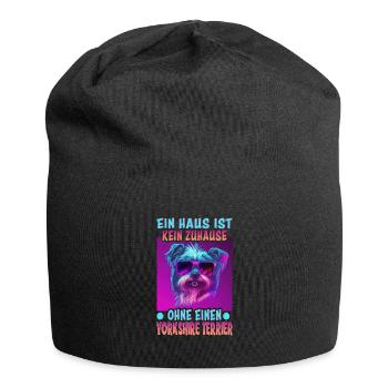 Hunde Spruch Yorkshire Terrier Design für - Jersey-Beanie - Schwarz - Vorne