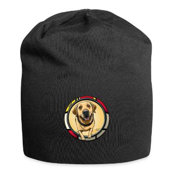 Hunde Spruch Golden Retriever Design - Jersey-Beanie - Schwarz - Vorne