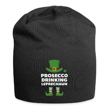 Prosecco Boire Leprechaun - Bonnet en jersey - noir - Devant