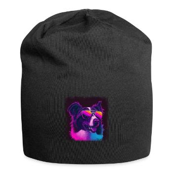 Dog Saying Border Collie Design - Jersey Beanie - black - Front