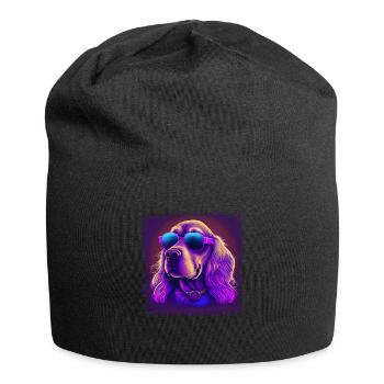 Dog Cartoon Cocker Spaniel pour les amoureux des chiens - Bonnet en jersey - noir - Devant