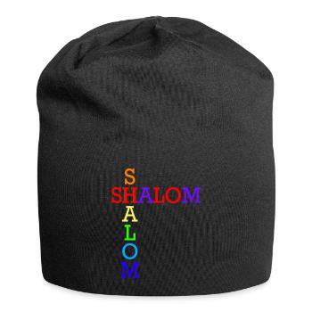 SHALOM ARC EN CIEL CROISES - Bonnet en jersey - noir - Devant