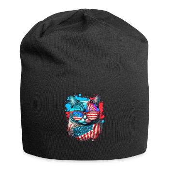 American Patriotic USA Design - Bonnet en jersey - noir - Devant