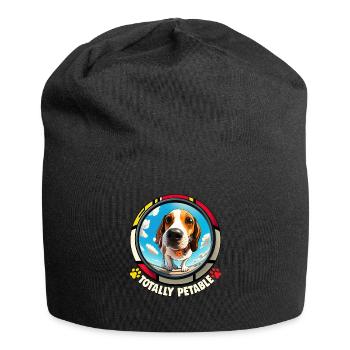 Dog Saying Beagle Design pour les amoureux des chiens - Bonnet en jersey - noir - Devant