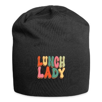 Lunch Lady Cafeteria Worker - Jersey Beanie - black - Front