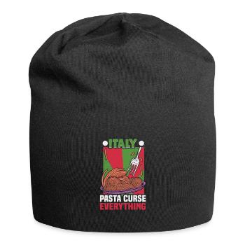 Italien Strandurlaub am Meer Design Strandmotiv - Jersey-Beanie - Schwarz - Vorne