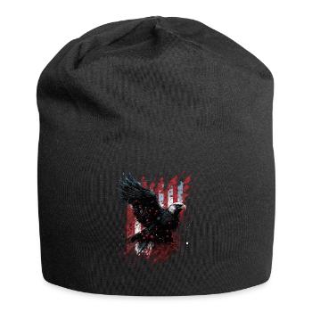 Amerikanisch Patriotisch USA Design - Jersey-Beanie - Schwarz - Vorne
