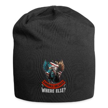 American Patriotic USA Design - Jersey Beanie - black - Front