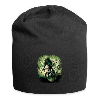 Cool mountain bike downhill design for MTB fans - Jersey Beanie - black - Front