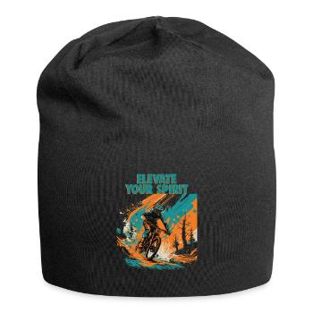 Cool mountain bike downhill design for MTB fans - Jersey Beanie - black - Front
