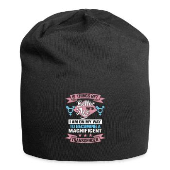 Bisexell Transgender Pride Day LGBT - Jersey-Beanie - Schwarz - Vorne