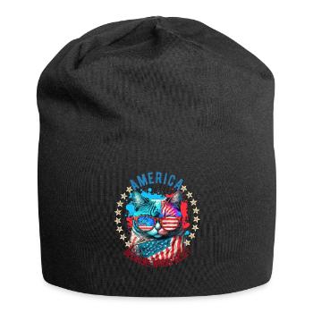 American Patriotic USA Design - Bonnet en jersey - noir - Devant