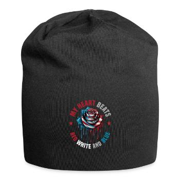 American Patriotic USA Design - Bonnet en jersey - noir - Devant