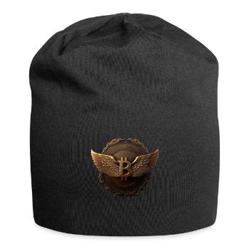 Bitcoin Design pour les fans de BTC - Bonnet en jersey - noir - Devant