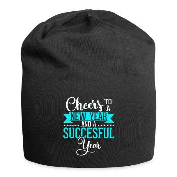 Vive une nouvelle année couronnée de succès - Bonnet en jersey - noir - Devant