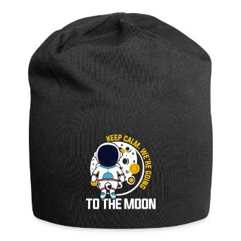 Restez calme Envolons-nous vers la lune - Krypto - Bonnet en jersey - noir - Devant