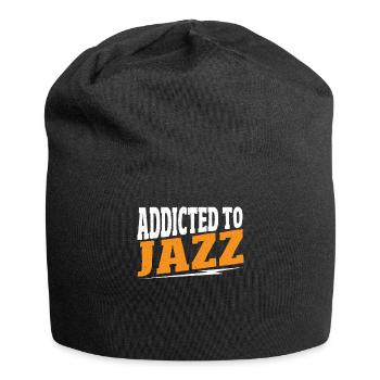 Accro au jazz jazz musique jazz jazz auditeur - Bonnet en jersey - noir - Devant