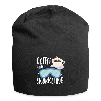 Coffee And Snorkeling Snorkel Dive Scuba Diving - Jersey Beanie - black - Front