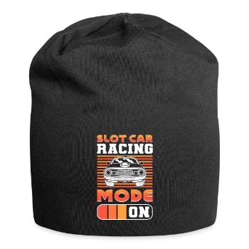 Slot Car Rennen Slot Car Race Slotcar Rennen - Jersey-Beanie - Schwarz - Vorne