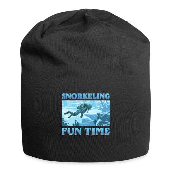 Schnorcheln Tauchen Schwimmen Dive - Jersey-Beanie - Schwarz - Vorne