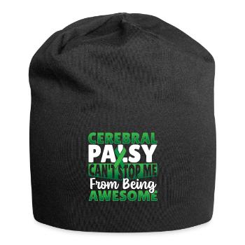Paralysie cérébrale Warrior CP - Bonnet en jersey - noir - Devant